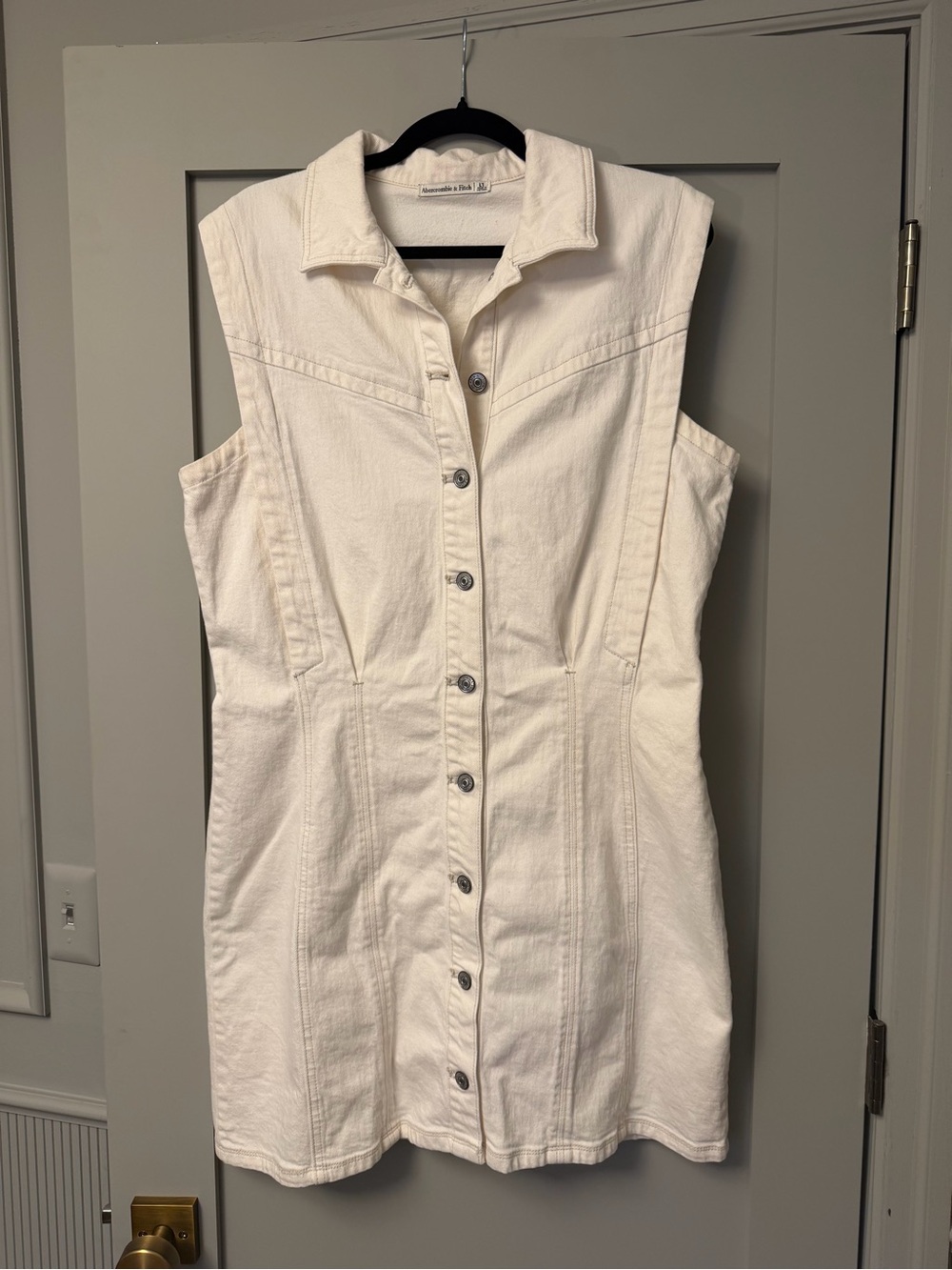 Abercrombie & Fitch White Jean Dress